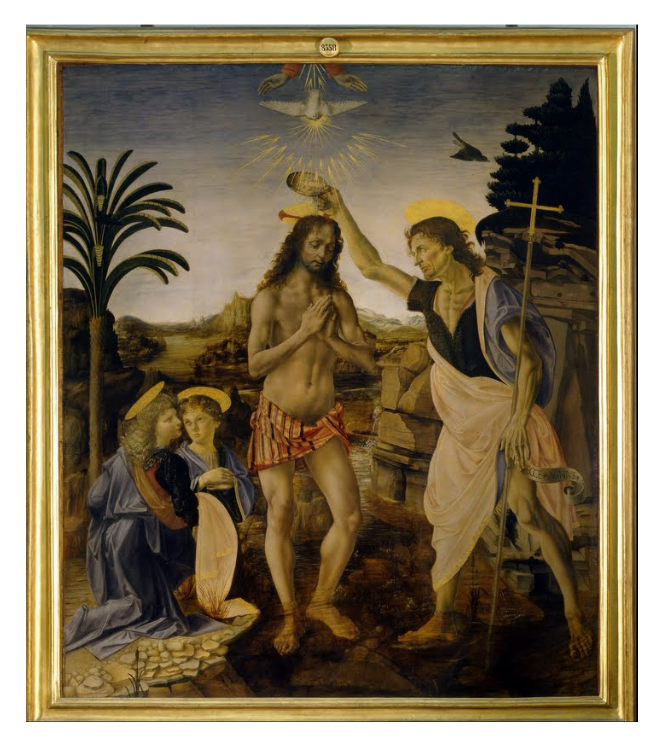 レオナルド・ダ・ヴィンチ「キリストの洗礼」